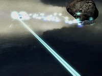 Supercharge Particle Beam on Advent battleship