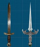 New Steel Dagger Replacement (Left) Old (Right)