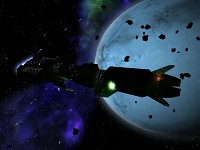 Enemy Destroyer In Action