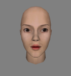 Changed Color of Midage Woman Face