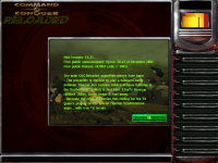 Main Menu - About C&C:Reloaded