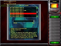Campaign selection screen for C&C:R v1.0