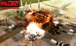 NATO A-10s attack a Soviet-held oil depot