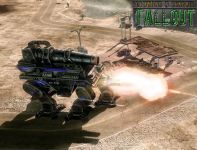 Liberty Assualt Walker firing it's 200mm cannons