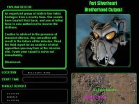 Mission Info Screen