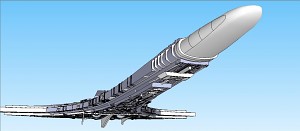 New Destiny Ship Model without Texture