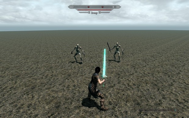 Green obsidian like ehmm... sword. Testsword.