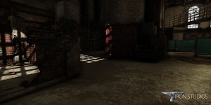 Warehouse with lighting