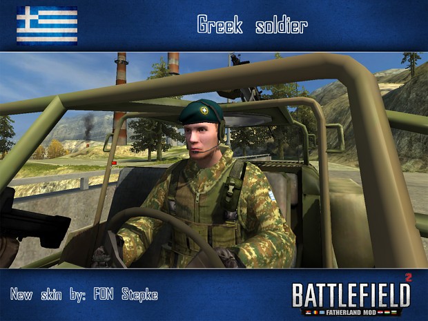 Greek soldier (woodland skin, by FONStepke)