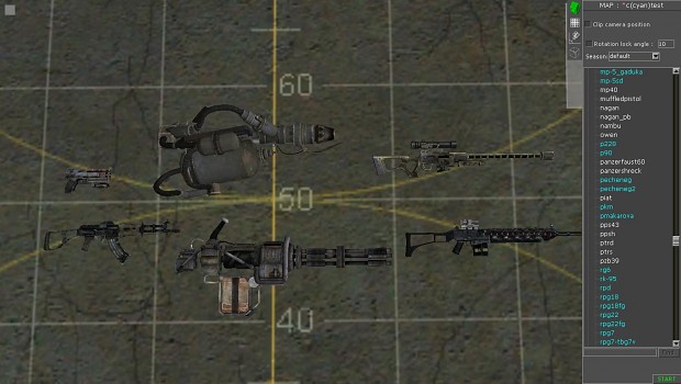 Some of the Fallout Weapons