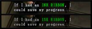 REmake style font ingame