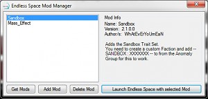 Mod Manager Interface