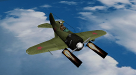 И-16 в 3Д максе перед экспортом