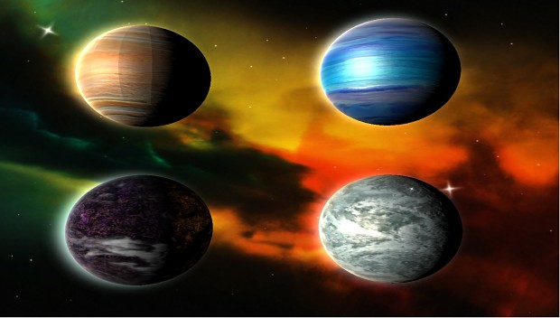 All the other new planet textures