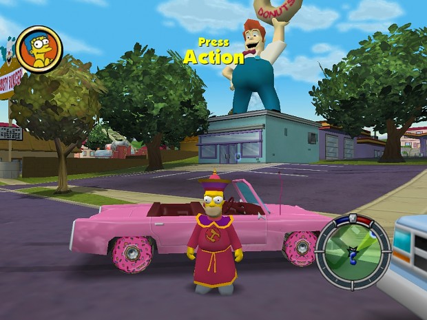 The Donut Wheeled Car