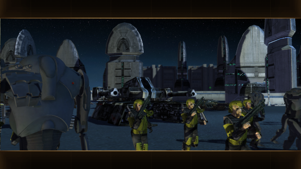New loading screens for ground, space, and per planet