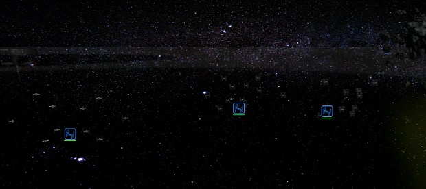 TIE Fighters, now in squadrons of 10