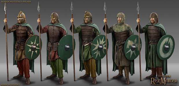 Rohan Mustered Spearmen concept
