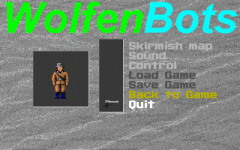 Alpha #2 main menu