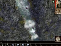 A waterfall