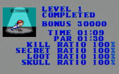 Level Stats Screen