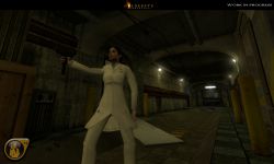 Female Scientist in-game