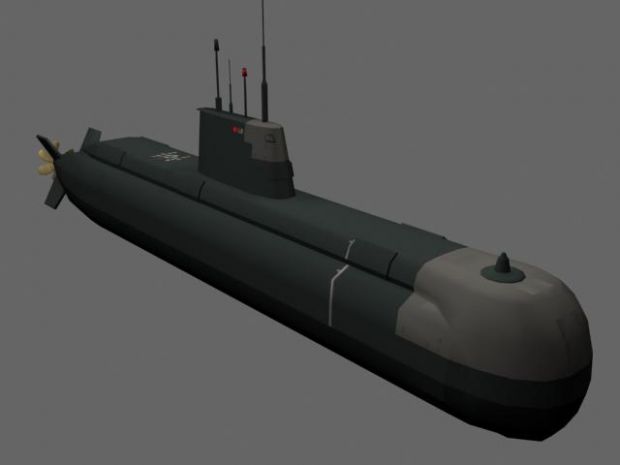 U-212 Class Submarine Render