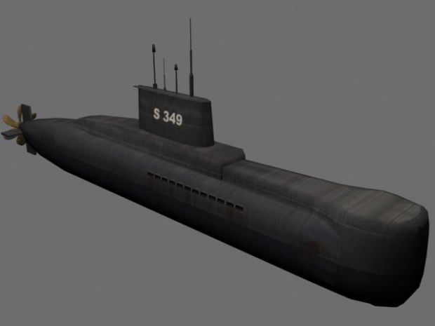 U-209 Class Submarine Render