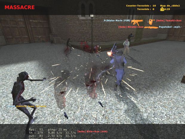 counter strike source zombie mod report