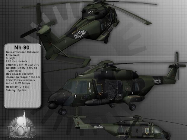 German NH-90 Tactical Transport Helicopter