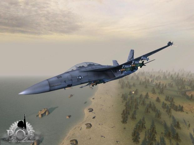American F-18 Fighter