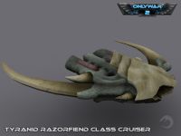 Tyranid Razorfiend Class Cruiser