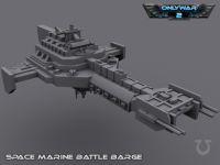 Space marine Battlebarge