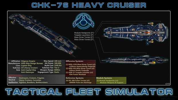 Hiigaran Heavy Cruiser (CHK-76)