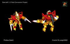 Protoss Zealot Model and Skin