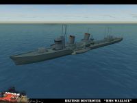 British Shakespeare-class destroyer "HMS Wallace"