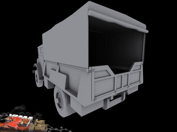 CMP army truck model render