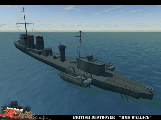 British Shakespeare-class destroyer "HMS Wallace"