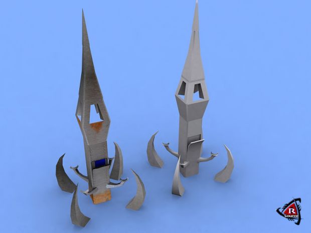 Toxicorp's entrance gate towers.