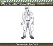 Scientist RedHead Concept