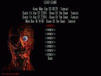 LOAD GAME - Menu Screenshot