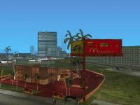 Aerial shot of 'Vice city customs'