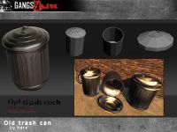 Old trash can prop