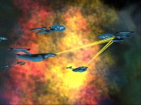 USS Enterprise-A under repair