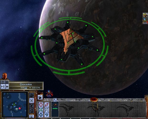 New hardpoint layout of the Ga'uld system flagship