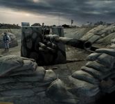 88 Gun emplacement on d-day