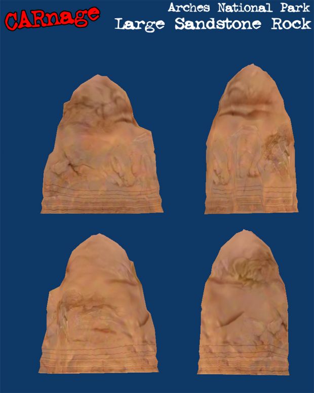 3D Model - Large Sandstone Rock