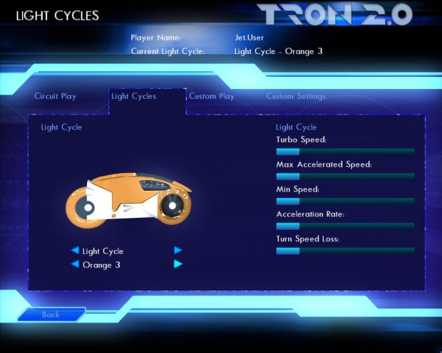 Unlocked Orange Light Cycle