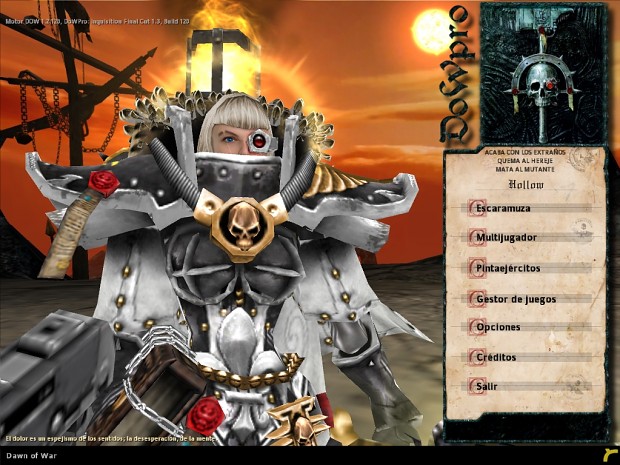 Gothic Menu