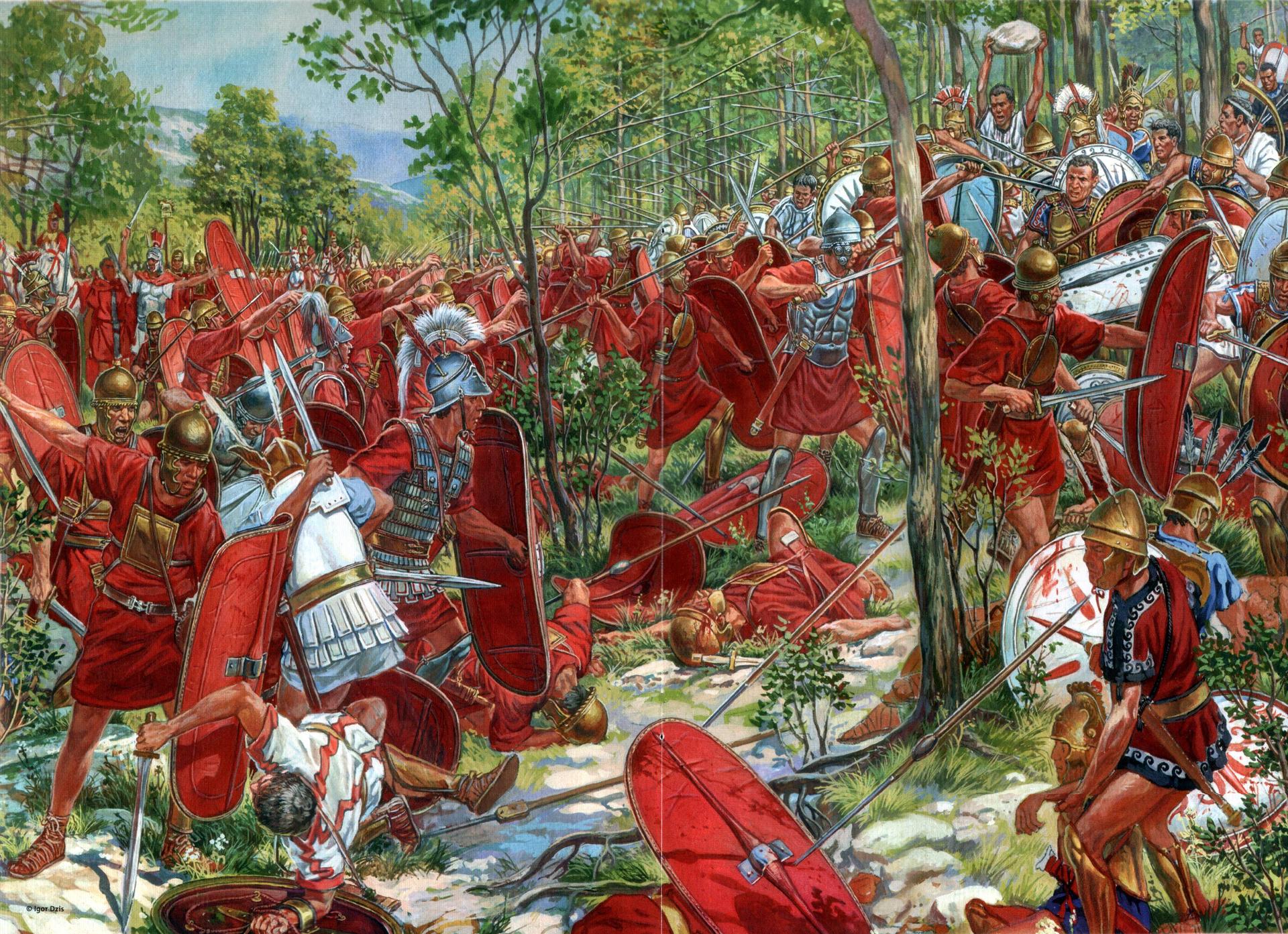 Battle Of Bovianum Bc Art By Igor Dzis En Pinturas